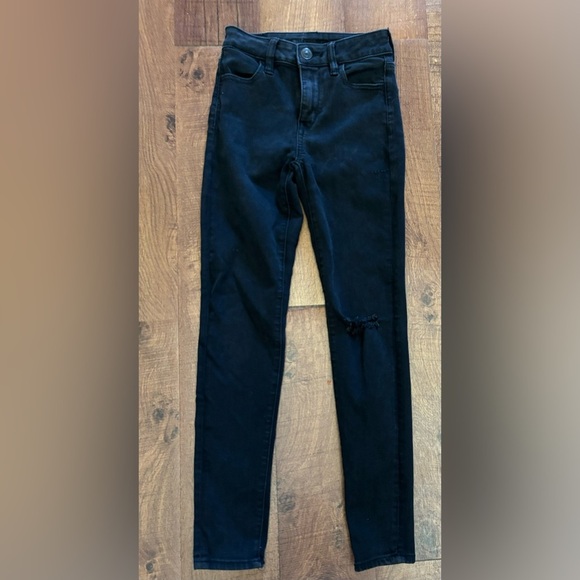 American eagle AE outfitters jean jeggings sz 0 short hi rise Next level stretch - Picture 1 of 8
